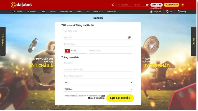 Dễ dàng trở thành hội viên với các bước đăng ký đơn giản Dễ dàng trở thành hội viên với các bước đăng ký đơn giản